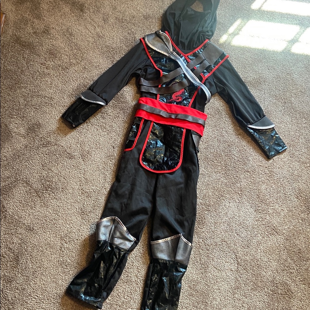 Kids Stealth Ninja Halloween Costume Child Size 7-8
